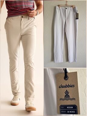 Chubbies Men's The Khakinators Everyday Pants Size Medium